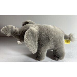 Aurora Miyoni Elephant Plush Stuffed Animal Gray Realistic 14" Soft Toy